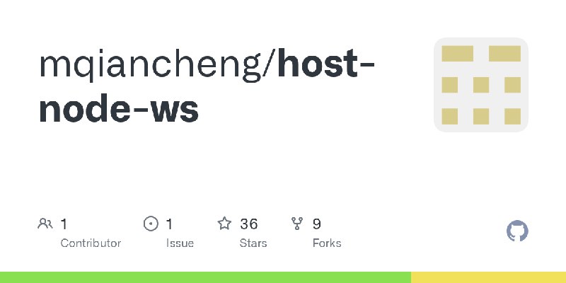 GitHub - mqiancheng/host-node-ws
